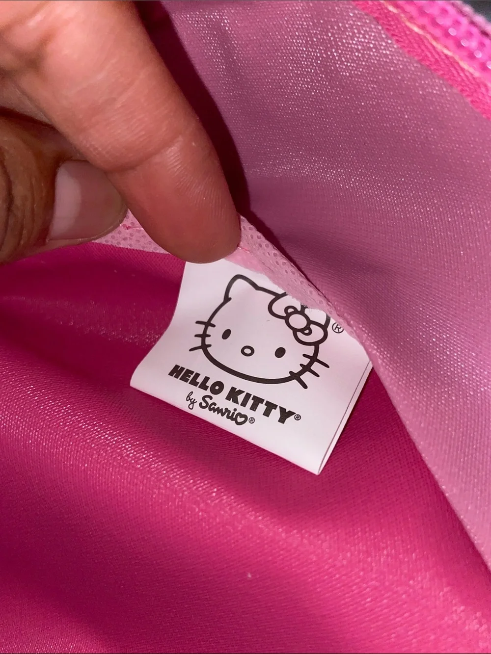 Hello Kitty Pink and White Kids Backpack with Colorful Accents